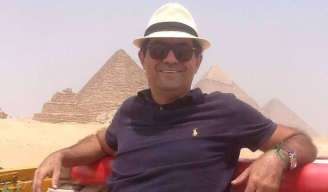 Arquivo pessoal Luiz Thadeu no Cairo, Egito.