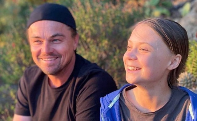 Instagram / @leonardodicaprio Leonardo DiCaprio e Greta Thunberg