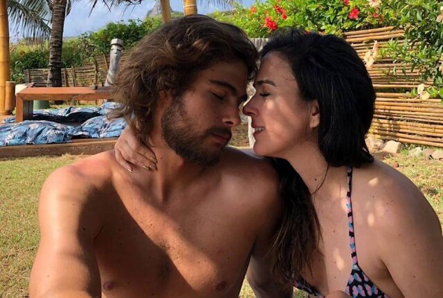 Instagram/@tatawerneck Tatá Werneck e Rafael Vitti comemoraram três anos de relacionamento em janeiro de 2020.