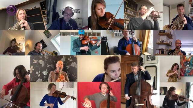 YouTube / Rotterdams Philharmonisch Orkest / Reprodução Os integrantes da Orquestra Filarmônica de Rotterdam.