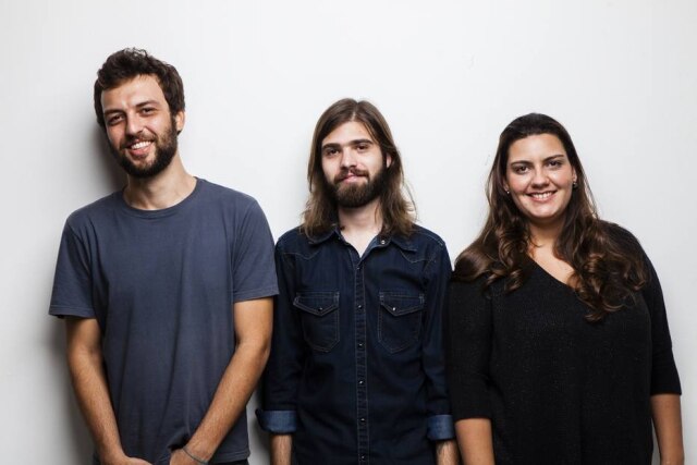 Divulgação Diego Garavinni, Mikael Dutra e Bárbara Meirelles, do Cultivado em Casa