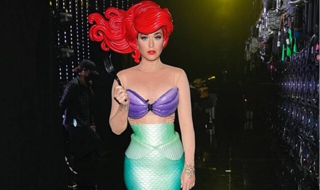 Instagram/@katyperry A cantora Katy Perry apareceu vestida como Ariel, de 'A Pequena Sereia', durante o 'American Idol' deste domingo, 1º.