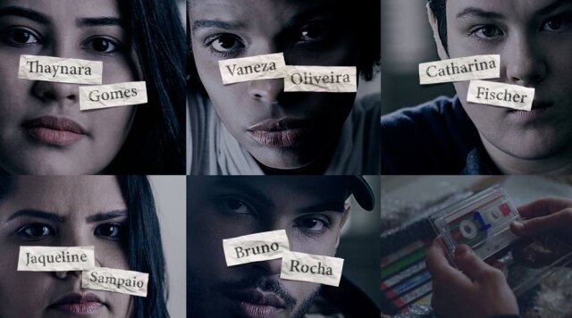 Reprodução/ Netflix Thaynara OG, Hugo Gloss, Vaneza Oliveira, Catharina Fischer e Jaqueline Sampaio participam da campanha