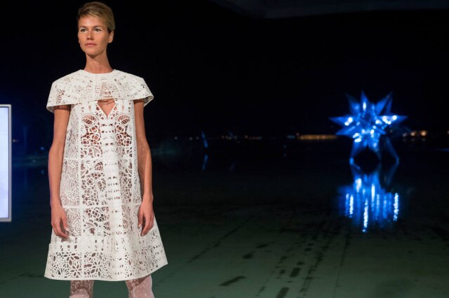 Marcelo Soubhia/ Agencia Fotosite / Divulgação Renata Kuerten usou roupa feita a partir de uma impressora 3D