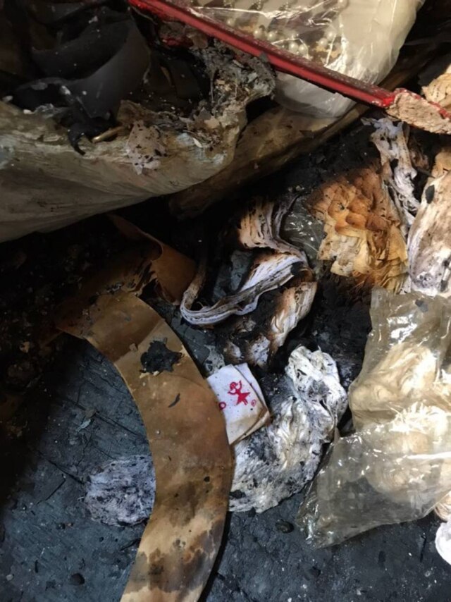 Imagem de arquivo pessoal Incêndio destrói o ateliê de Isabela Capeto