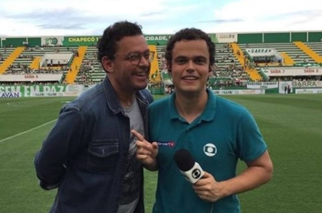 Instagram/@novaesrocha O jornalista Fernando Rocha e o filho Pedro.