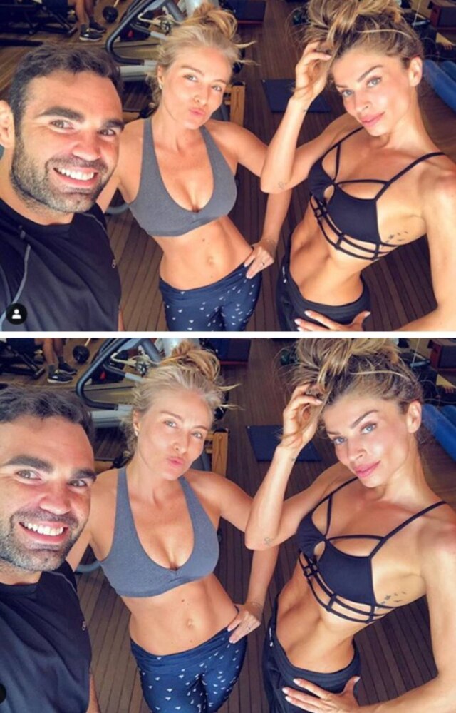 Instagram / @massafera Acima, a primeira foto postada por Grazi Massafera, e deletada posteriormente, em que fãs apontaram o uso de 'photoshop' (edição de imagem). Abaixo, a publicada na sequência.