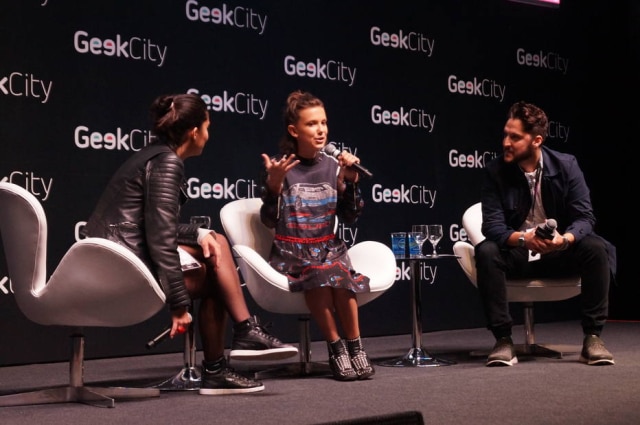 Excom/Divulgação Millie Bobby Brown em painel do evento Geek City no sábado, 3