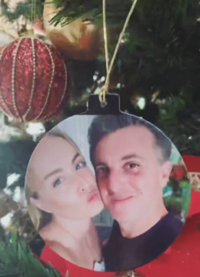 Instagram/angelicaksy Decoração com foto do casal.
