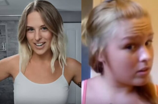 Youtube / Pantene | Youtube / Tori Lockear Tori Locklear com 19 anos no comercial da Pantene (à esquerda) e com 13 anos sem a mecha do cabelo (à direita).