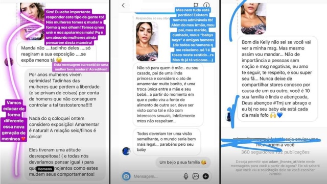Instagram / @oficialkellykey Comentários compartilhados por Kelly Key no Instagram.