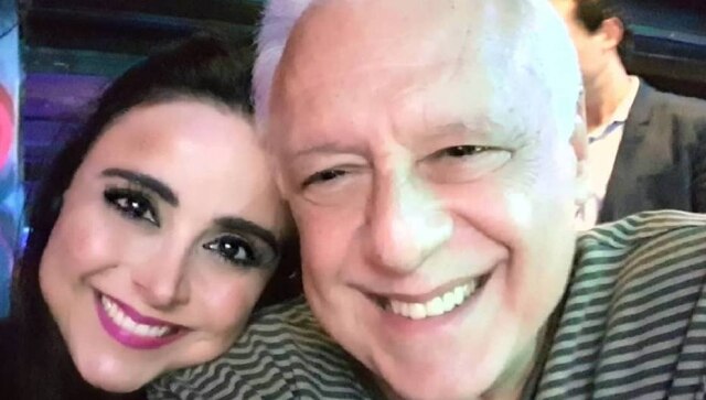 Instagram / @aalexandramartins O casal Alexandra Martins e Antonio Fagundes.