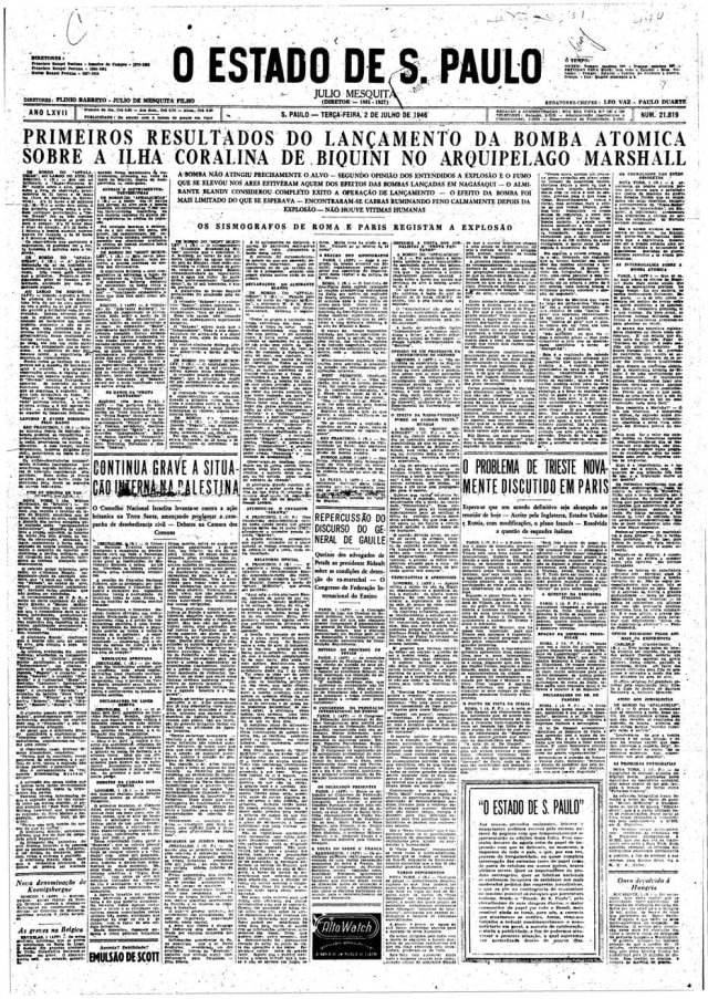 Acervo/Estadão > Estadão - 02/7/1946