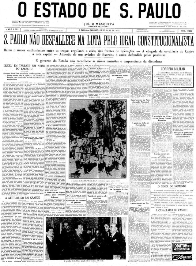 Acervo Estadão Estadão - 16/7/1932