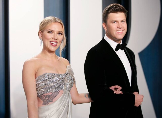 REUTERS/Danny Moloshok A atriz Scarlett Johansson e o marido Colin Jost