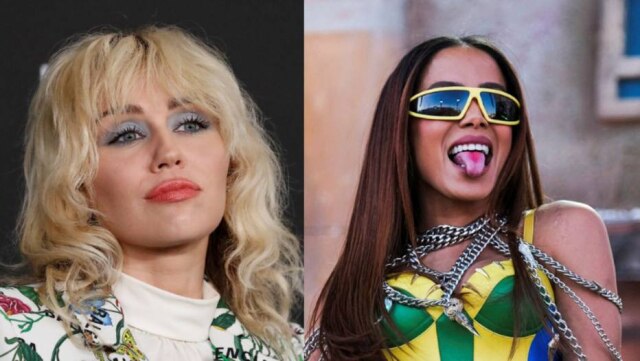 Mario Anzuoni/Reuters e Maria Alejandra Cardona/Reuters Versão estendida de álbum de Miley Cyrus conta com a participação de Anitta.