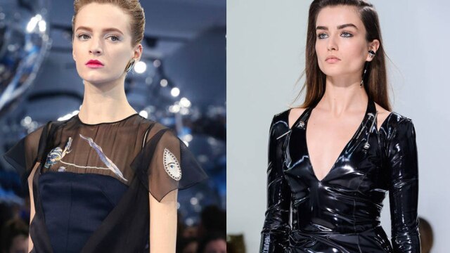 Reprodução Nas passarelas, Dior e Versace investem em um brinco só