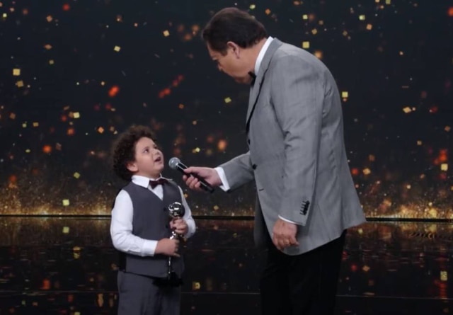 'Domingão do Faustão'/Reprodução Davi Queiroz venceu a categoria Ator e Atriz Mirim do prêmio Melhores do Ano.