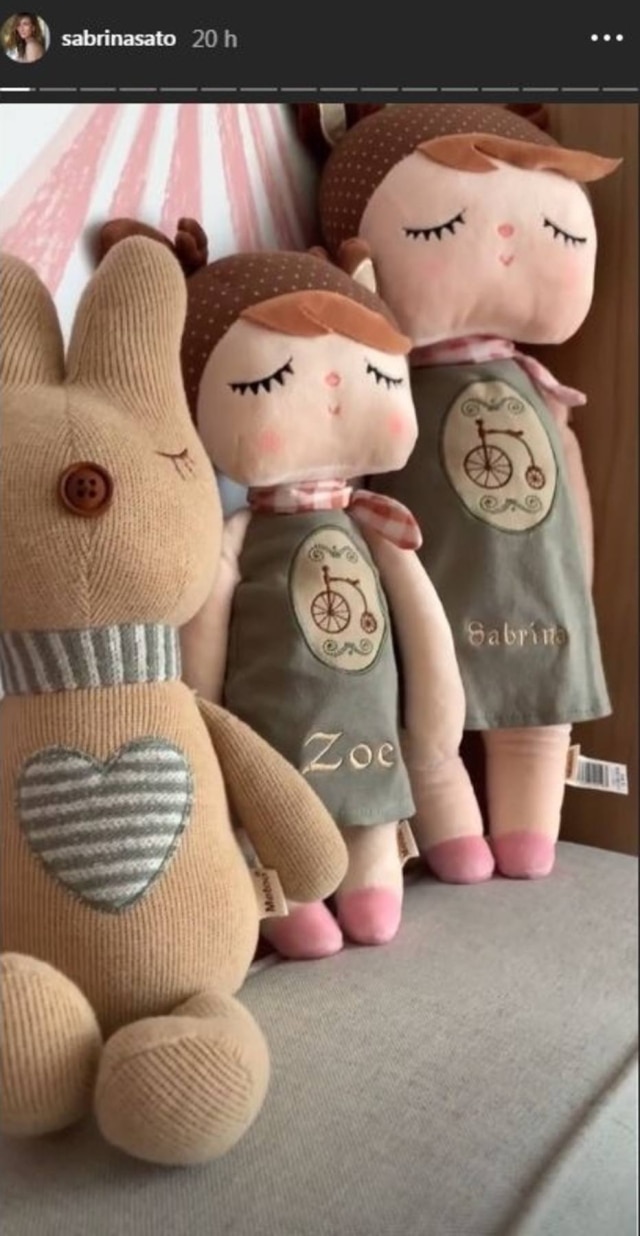Instagram/@sabrinasato Bonecas confeccionadas exclusivamente para Zoe, filha da apresentadora Sabrina Sato.