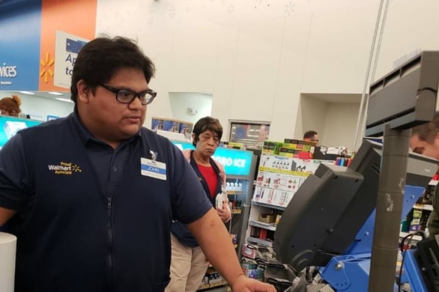   The box operator John Lopez Jr works at Wallmart in Princeton 