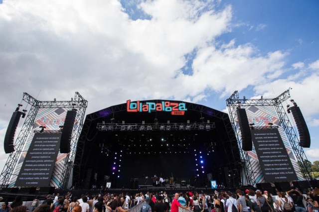 Serjão Carvalho/ Estadão Palco do festival de música Lollapalooza em 2017