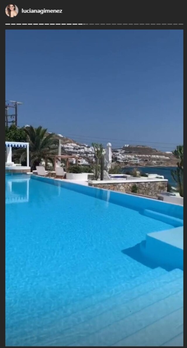 Instagram / @lucianagimenez Story publicado por Luciana Gimenez na Grécia.