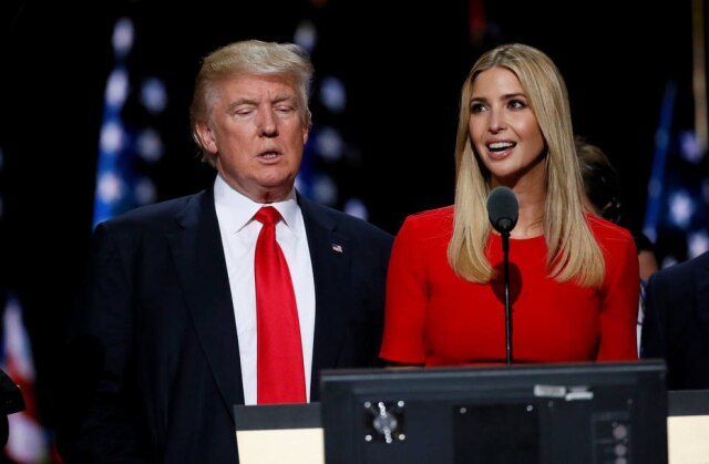 REUTERS/Rick Wilking Donald Trump com sua filha Ivanka