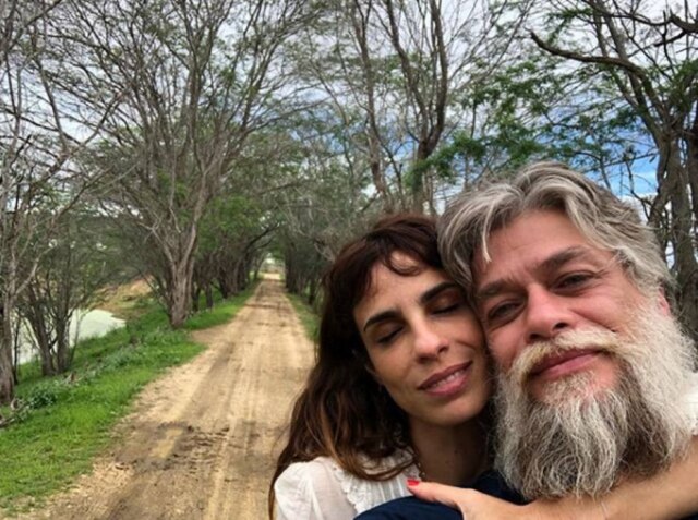 Instagram.com/fabioassuncaooficial Fabio Assunção e Maria Ribeiro em Lajedo do Pai Mateus, na Paraíba.