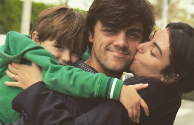 Instagram / @felipessimas Felipe Simas, Mariana Uhlmann e seu filho, Joaquim.