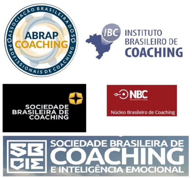 Reprodução Logos de algumas instituições de coaching com nomes parecidos.
