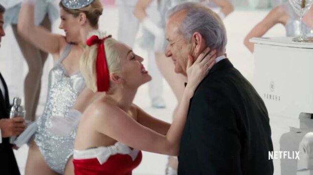 Reprodução / YouTube / Netflix Bill Murray e Miley Cyrus
