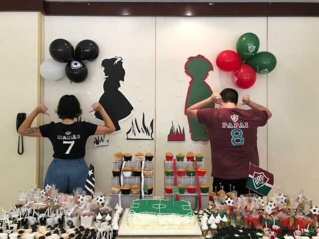 Arquivo pessoal Chá revelação Botafogo x Fluminense