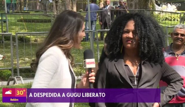 Reprodução de 'Se Joga' (2019) / Globo Fã de Gugu, manicure Ivone dá entrevista ao 'Se Joga'.