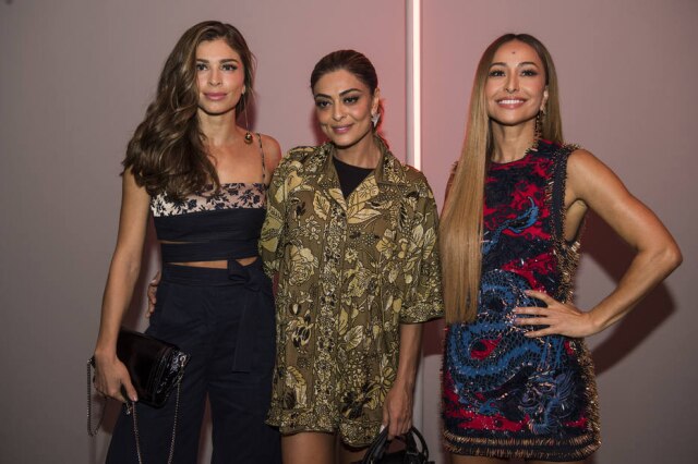 Marcelo Soubhia/Fotosite/Divulgação Grazi Massafera, Juliana Paes e Sabrina Sato participaram da apresentação da Animale