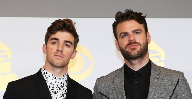 Mike Blake / Reuters Andrew Taggart e Alex Pall formam a dupla 'The Chainsmokers'