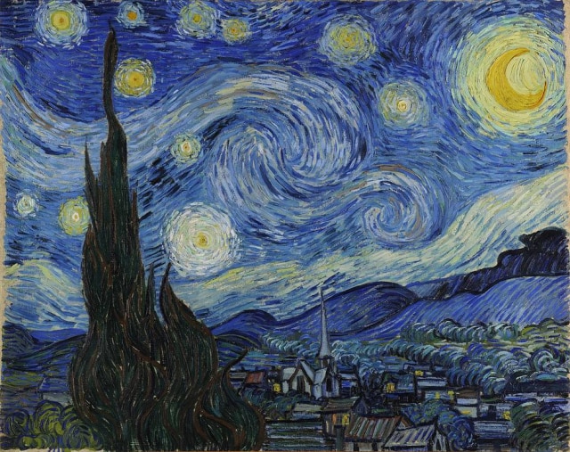 'The Starry Night'/Vincent Van Gogh/Divulgação Quadro 'The Starry Night', de Vincent Van Gogh