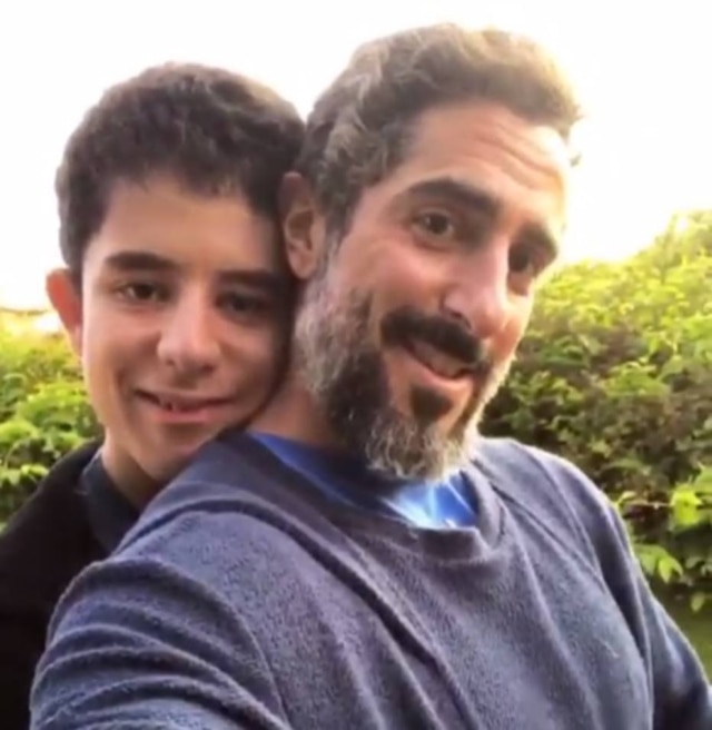 Instagram/@marcosmion Marcos Mion e o filho Romeo.