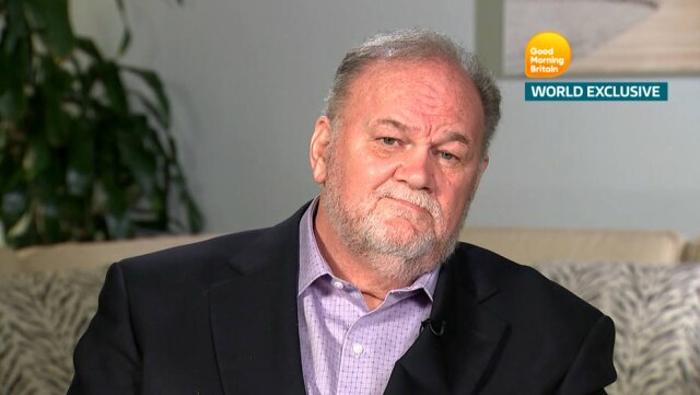 Good Morning Britain/ITV handout via Reuters Thomas Markle, pai de Meghan Markle, durante entrevista para o programa 'Good Morning Britain', em junho de 2018.