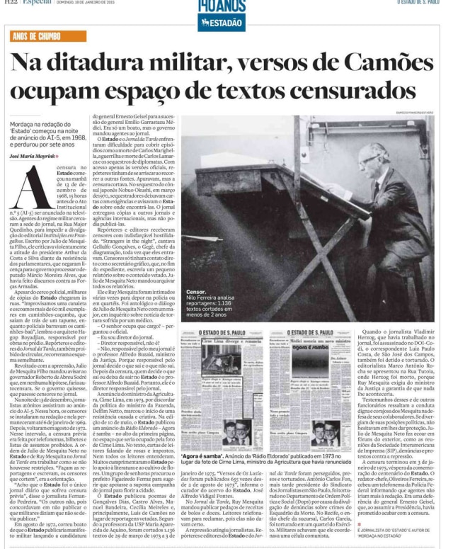 Acervo/Estadão > Estadão - 18/01/2015