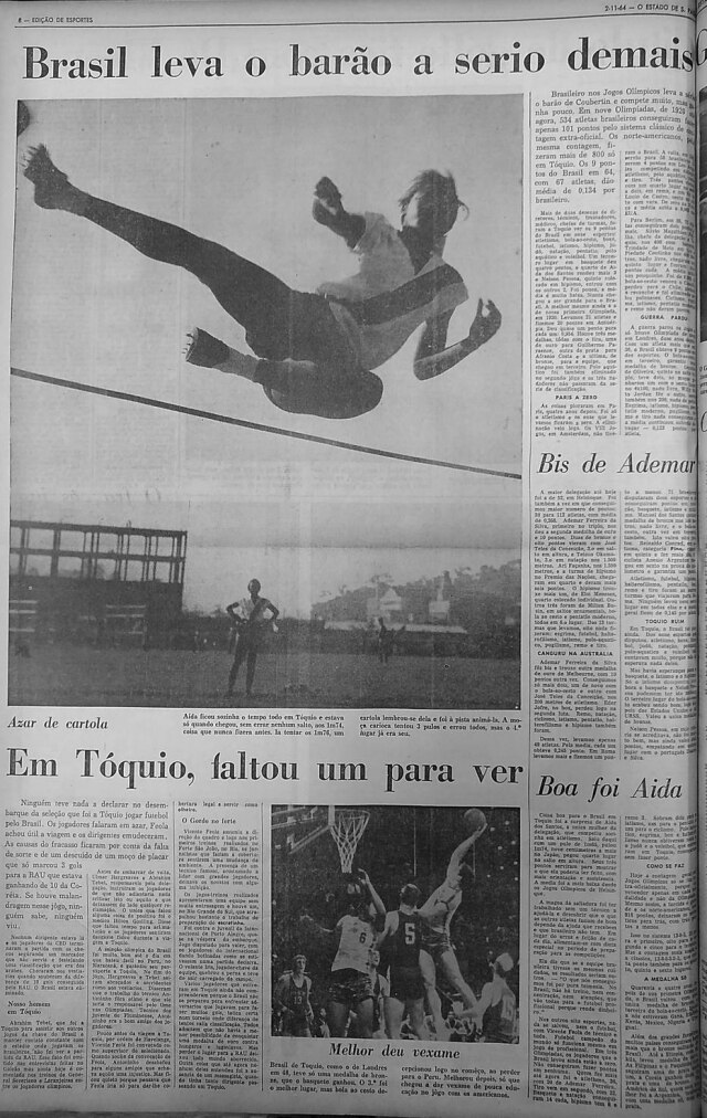 Acervo/ Estadão Edição de Esportes - 02/11/1964