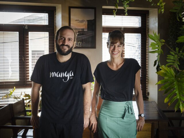 Leonardo Freire A dupla Dante e Katrin Bassi, do restaurante Manga de Salvador