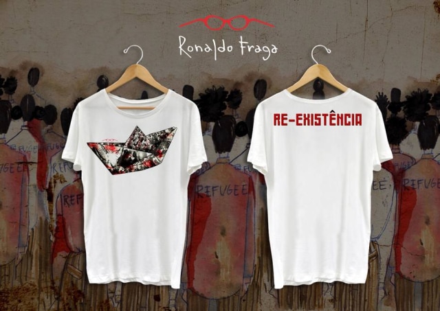 Divulgação/Ronaldo Fraga Camiseta da campanha Re-Existência.