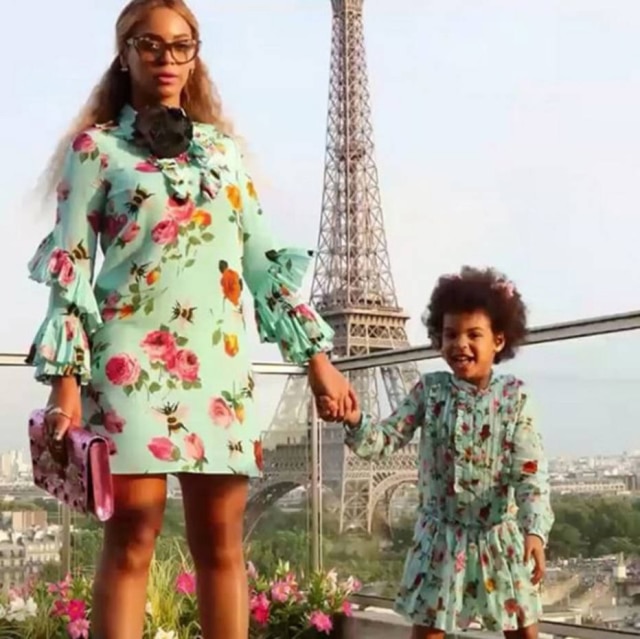 Reprodução/Instagram Beyoncé e a filha com produções que combinam.