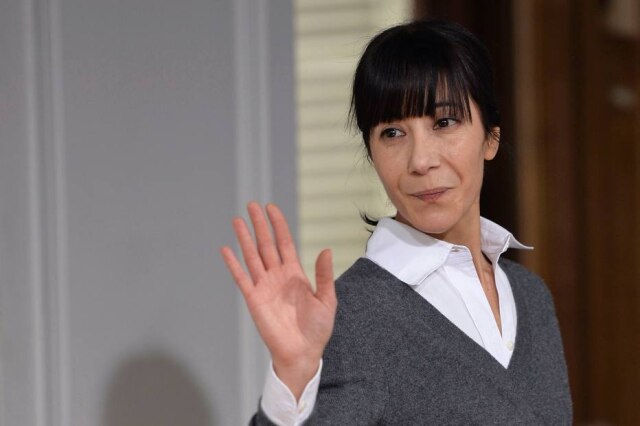 AFP PHOTO / Miguel Medina Bouchra Jarrar também é estilista da marca que leva seu nome