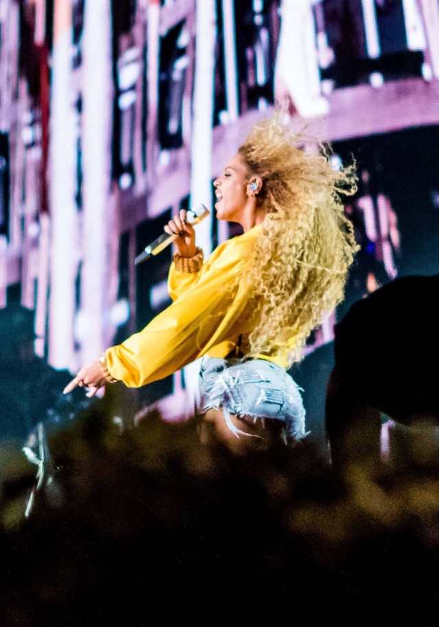 Kyle Grillot/ AFP Beyoncé durante apresentação no Coachella