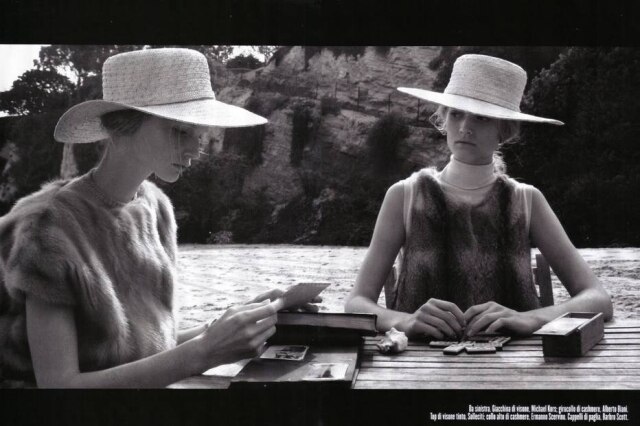 Steven Meisel/Vogue Itália Imagem do editorial de moda inspirado em 'Persona' e publicado na 'Vogue' Itália, em 2008