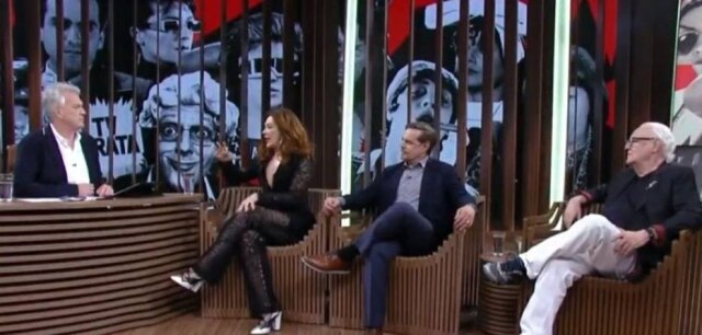 Reprodução/Globo Cláudia Raia, Diogo Vilela e Ney Latorraca.