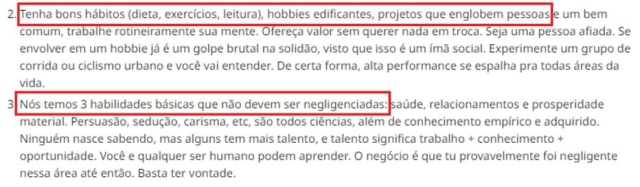 Captura de tela da rede social Reddit. Membros da comunidade se estendem nos conselhos.