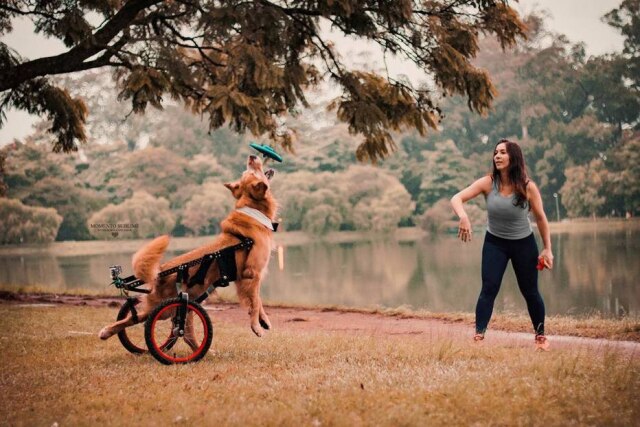 Diego Condé Troy e sua tutora Aline Prado Rodrigues