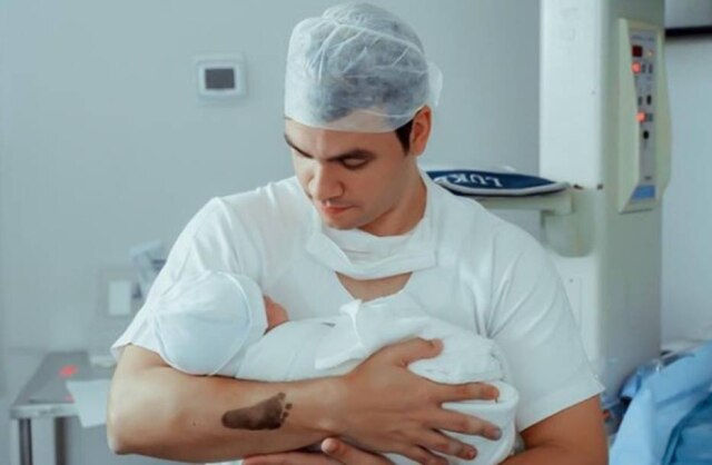 Instagram / @luccasneto Luccas Neto precisou se isolar do filho, Luke, que nasceu no dia 13 de novembro